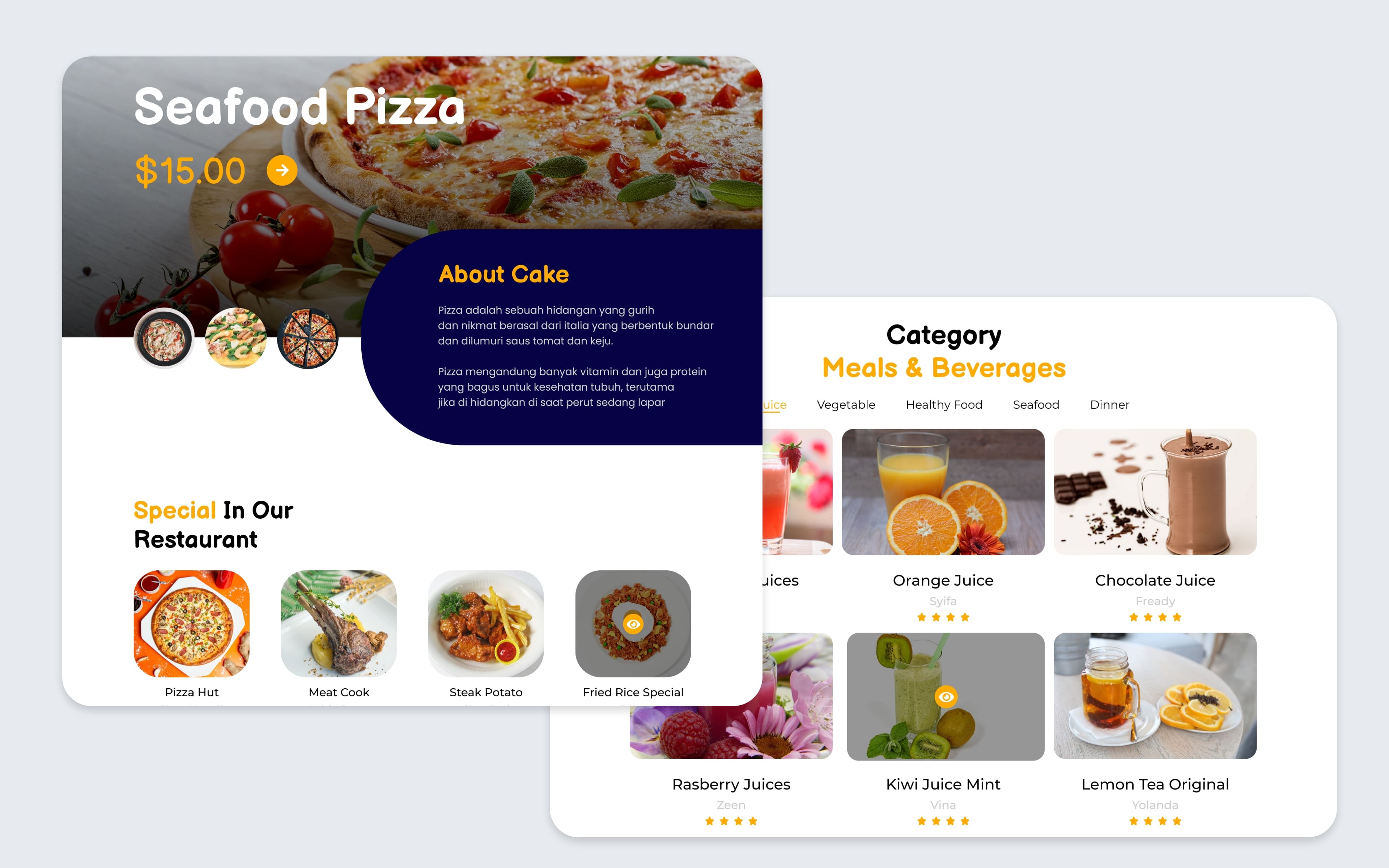 BuanaFood – Food Ordering Landing Page
