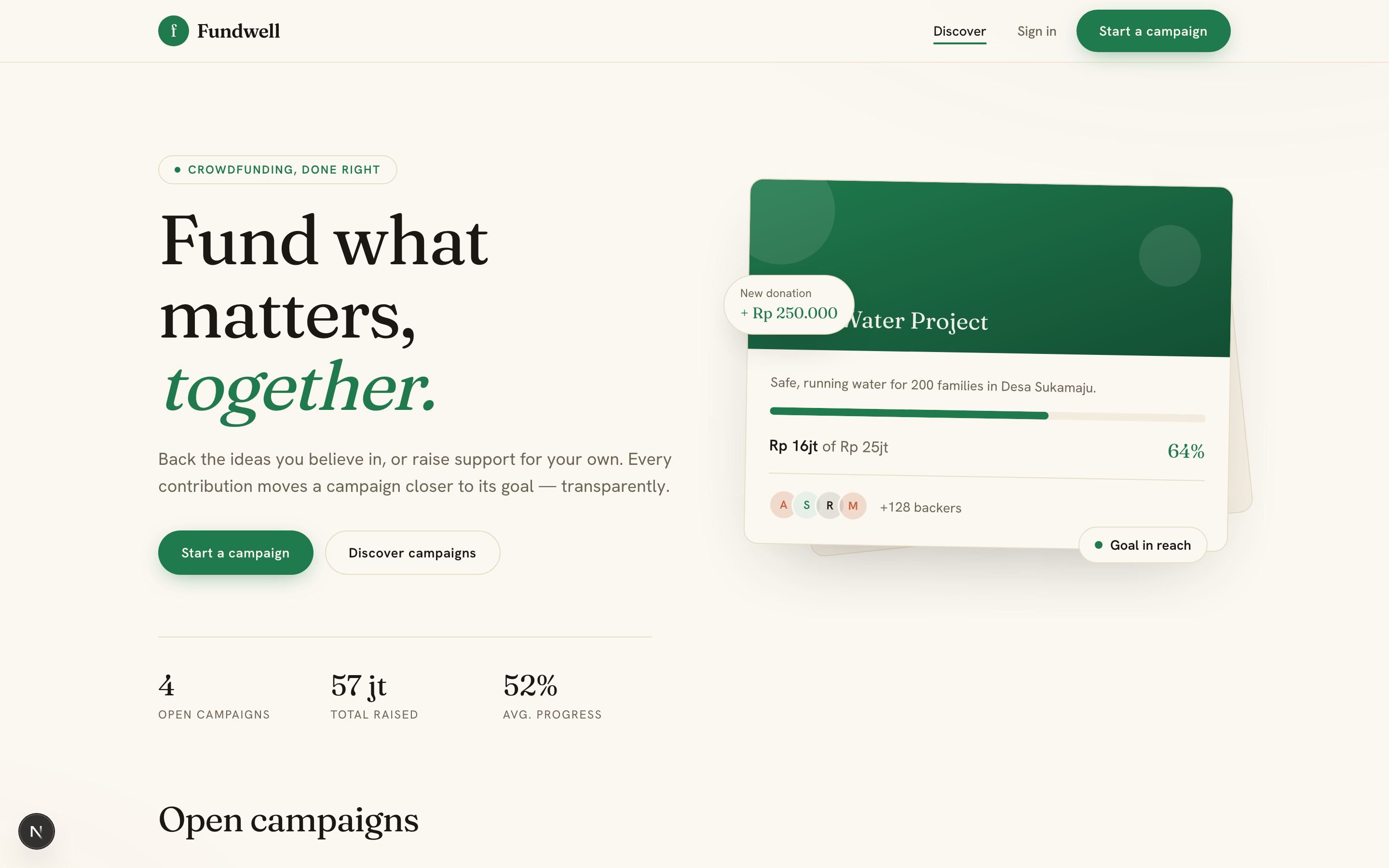 Crowdfunding Platform (Full-Stack)